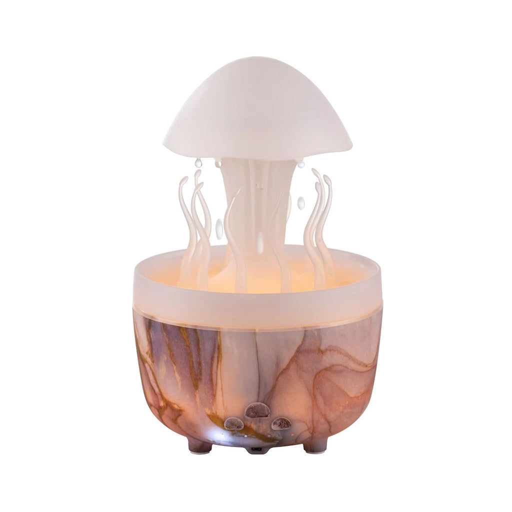 Remote Control Raindrop Air Humidifier Aromatherapy Diffuser Rotate Swing Jellyfish Lamp Electric Aroma Essential Oil Diffuser