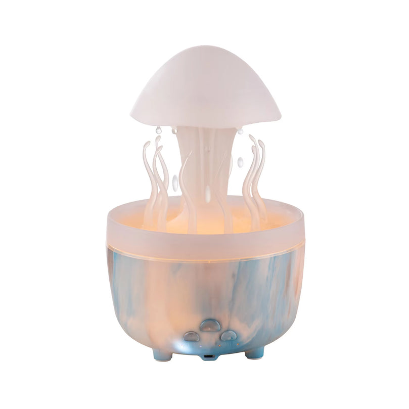 Remote Control Raindrop Air Humidifier Aromatherapy Diffuser Rotate Swing Jellyfish Lamp Electric Aroma Essential Oil Diffuser